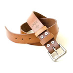 One-Hole 10 oz Leather Belt // Light Brown (30)