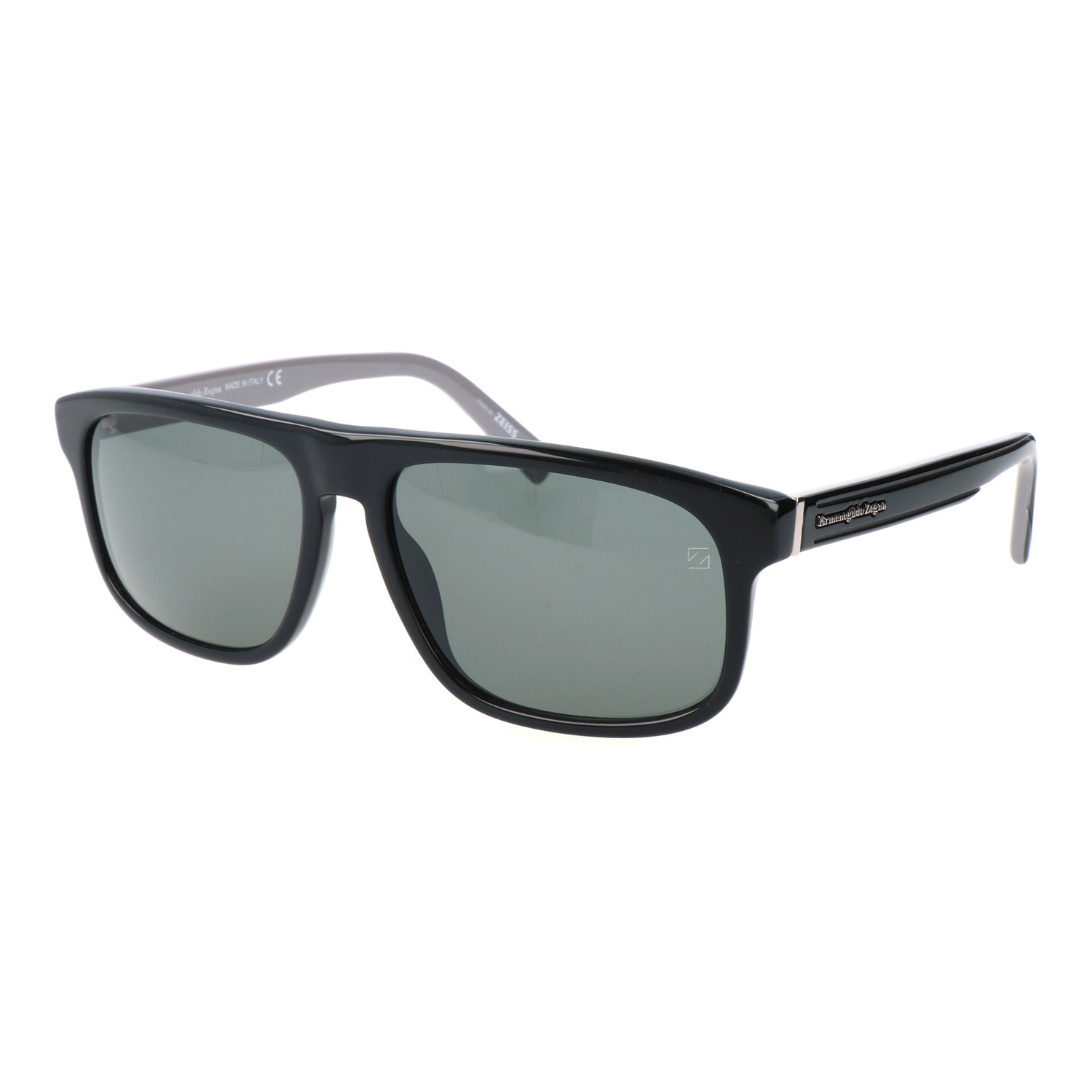 Thick Rim Rectangle Sunglasses // Black - Ermenegildo Zegna - Touch of ...