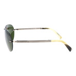 EZ0015 Sunglasses // Olive + Silver