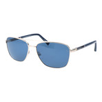 E. Zegna // Fierro Sunglasses // Blue + Silver
