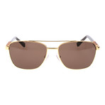 E. Zegna // Fierro Sunglasses // Brown + Gold