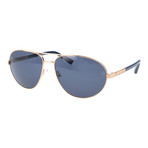 EZ0011 Sunglasses // Blue + Silver