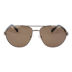 EZ0011 Sunglasses // Brown + Gunmetal