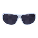 Curved Rectangle Sunglasses // White