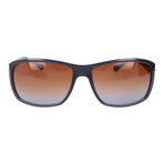 Rounded Rectangle Sunglasses // Blue