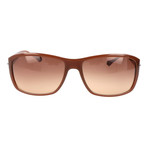 Rounded Rectangle Sunglasses // Russet