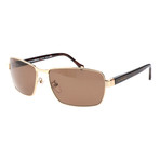 SZ3287M Sunglasses // Brown + Gold