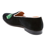 Bryan Crocodile Polo Velvet Slipper // Black (US: 11)