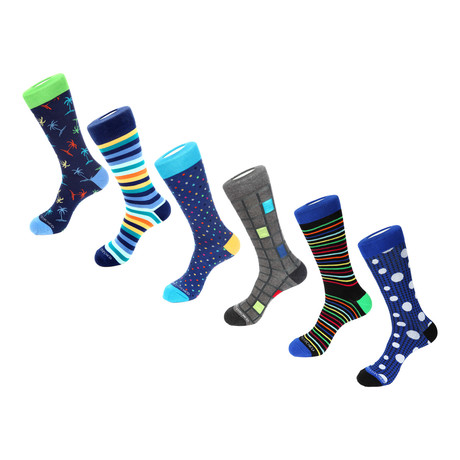 Dress Socks // Oceanic Adventures // Pack of 6