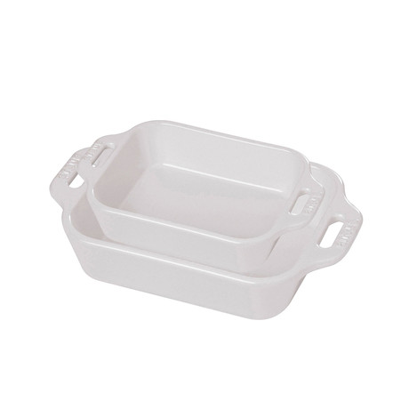Rectangular Baking Dish // White // Set of 2