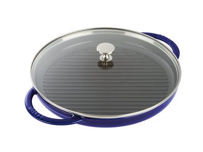 Staub French Cast-Iron Cookware Round Steam Grill // Dark Blue (10" Grill)