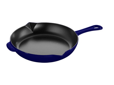 Staub French Cast-Iron Cookware Frying Pan // Dark Blue