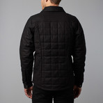 Wool Down Shirt Jacket // Caviar (L)