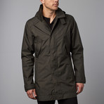 Succinct Trench // Caviar Heather (XL)