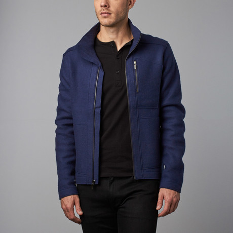 Felt Over Jacket // Prussian (XS)