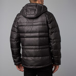 Drop Down Hoody Jacket // Caviar (XL)