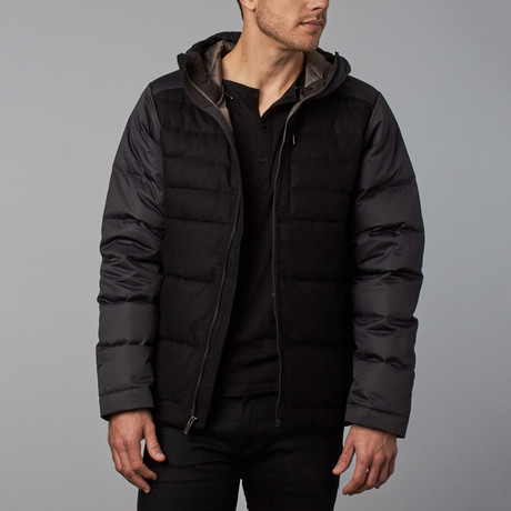 Dual Down Jacket // Caviar (XS)