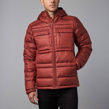 Drop Down Hoody Jacket // Pomegranate (XS)