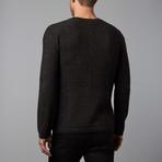 Andiamo Alpaca V-Neck // Caviar Heather (S)