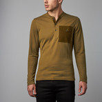 Randygoat Lite Henley // Frond Heather (S)