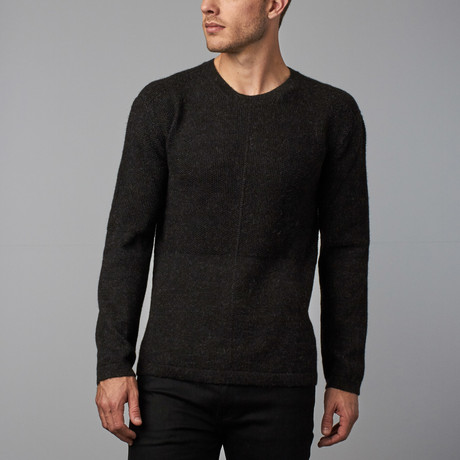Andiamo Alpaca V-Neck // Caviar Heather (XS)