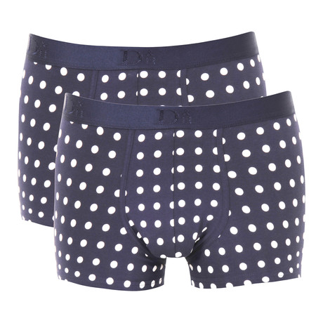 Dot Boxer Briefs // Navy + White // Set of 2 (S)