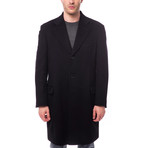 Button-Up Topcoat // Black (Euro: 52)