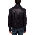 Moto Leather Jacket // Blue (Euro: 50)