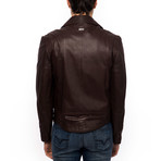 Moto Leather Jacket // Brown (Euro: 52)