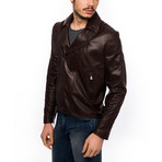 Moto Leather Jacket // Brown (Euro: 52)