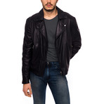 Moto Leather Jacket // Blue (Euro: 50)