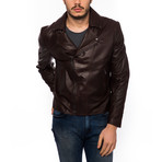 Moto Leather Jacket // Brown (Euro: 52)