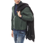 Hooded Jacket // Nero + Verde (S)