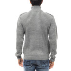 Button-Up Sweater // Grigio (XL)