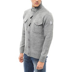 Double Chest Pocket Sweater // Grigio (S)