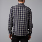 Flannel Button-Up // Navy (XL)