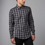 Flannel Button-Up // Navy (2XL)