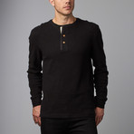 Eric Thermal Henley // Black (L)