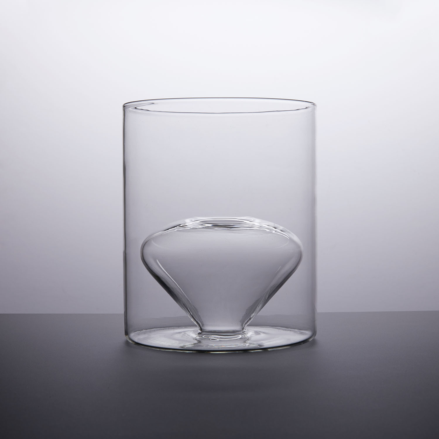 large glass ice bucket