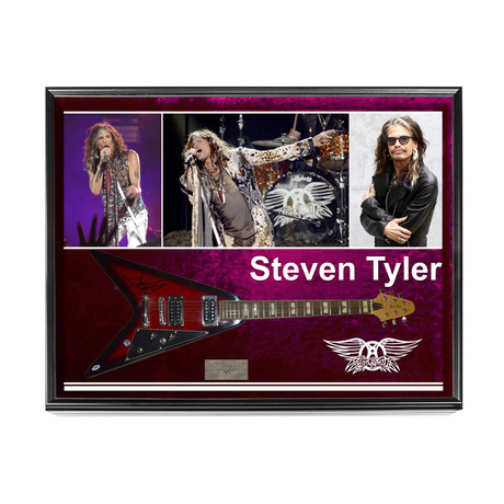 Aerosmith Steven Tyler Signed Flying V Guitar