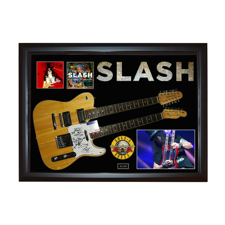 Guns N Roses Slash Signed Doubleneck Guitar