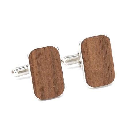 Wood Cufflinks // Walnut