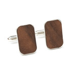 Wood Cufflinks // Walnut Burl