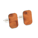 Wood Cufflinks // Redwood Burl