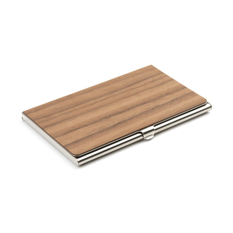 Wood Business Card Holder // Walnut