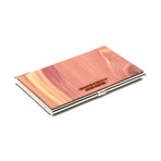 Wood Business Card Holder // Cedar