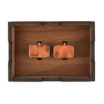 Wood Cufflinks // Redwood Burl