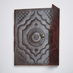 Indra Extra Large Embossed Leather Photo Album