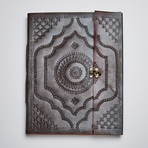 Indra Extra Large Embossed Leather Photo Album