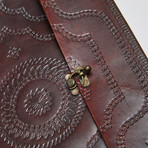 Indra Extra Large Embossed Leather Photo Album